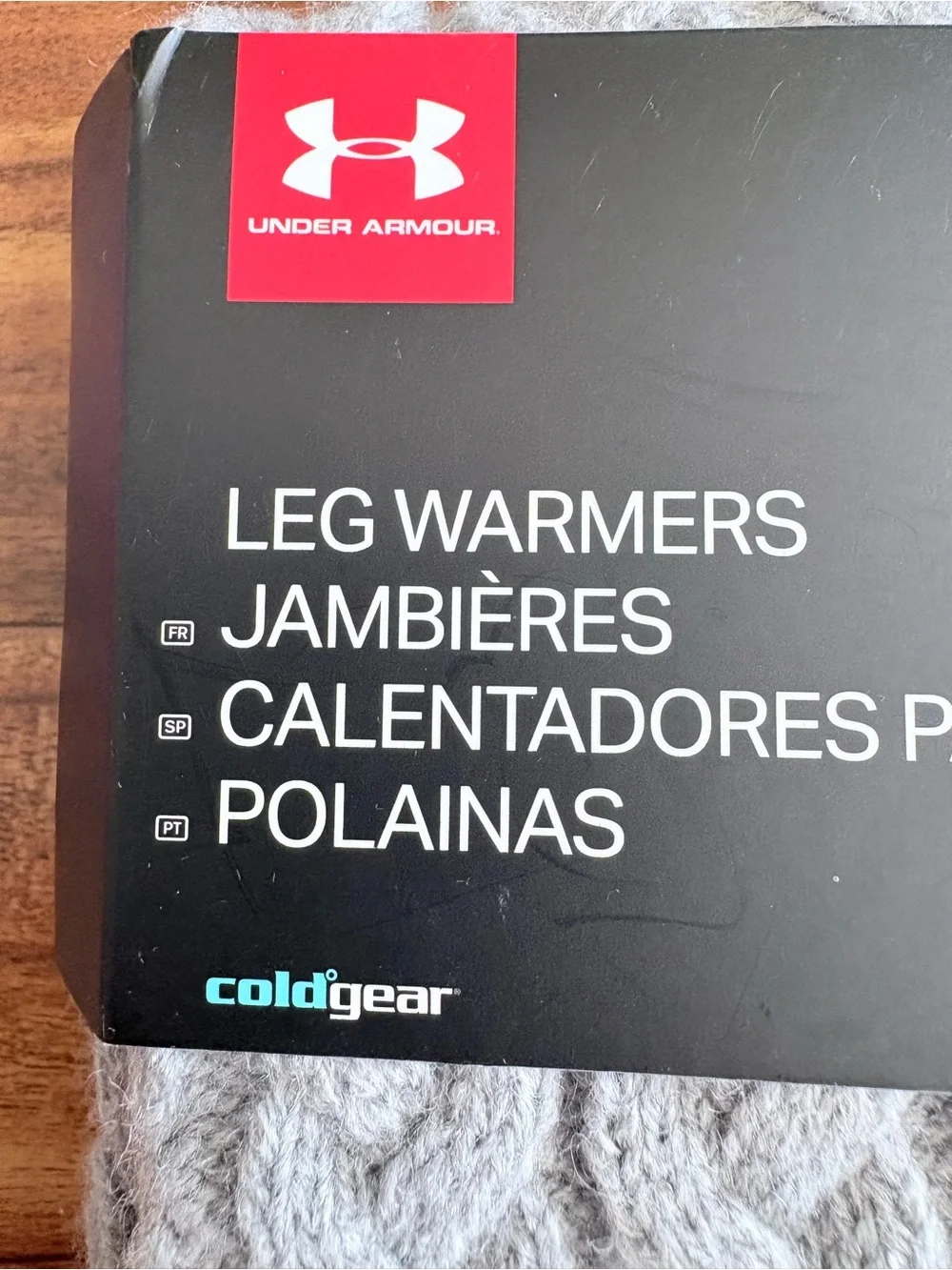NWT NEW Under Armour UA Women's Gray Cable Knit Around Town Leg Warmers